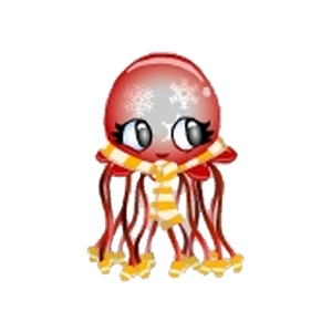 Red Winter Jellyfish